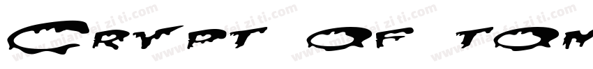 Crypt of tomorrow字体字体转换